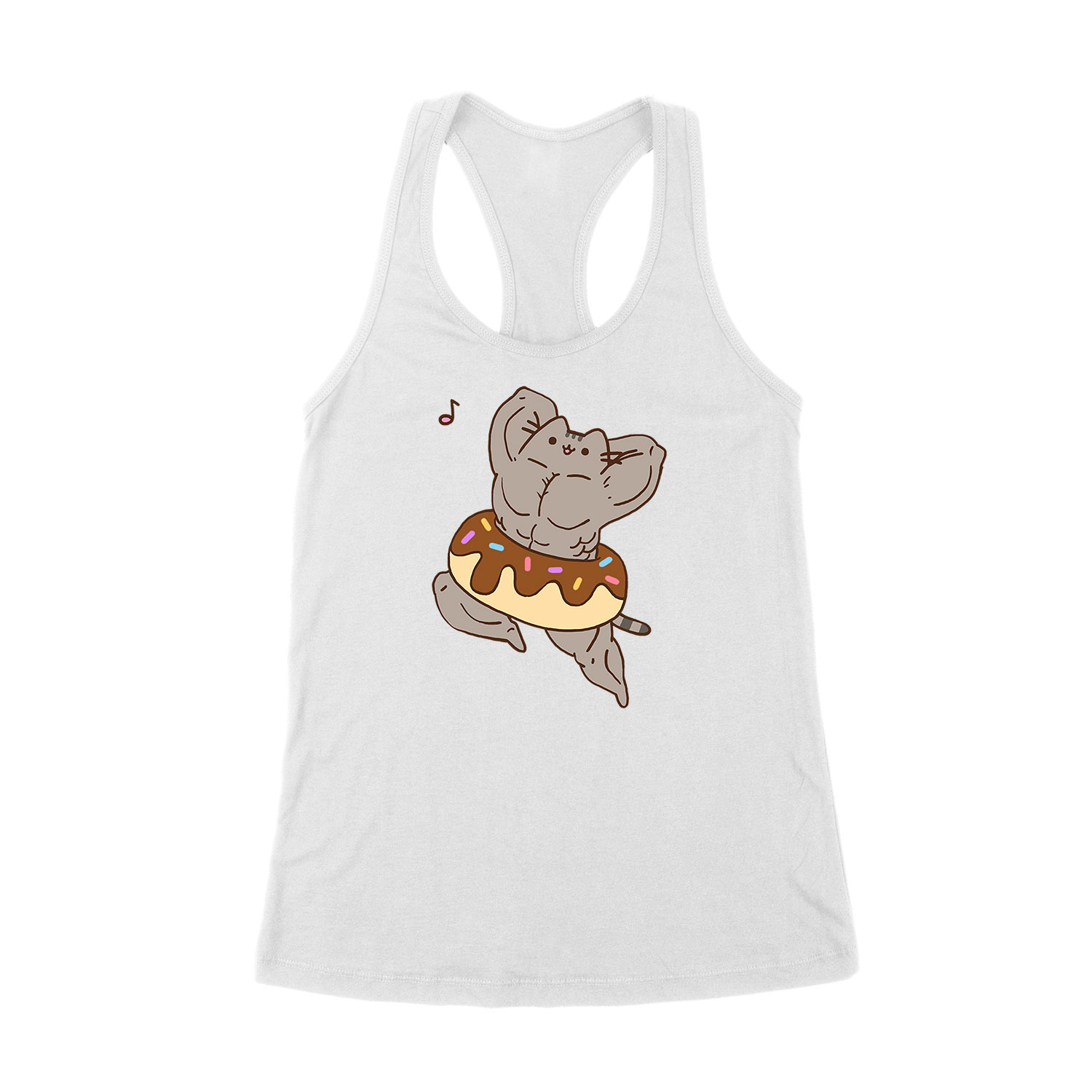 Izmos Pusheen Macska Macskás Fehér Női Trikó