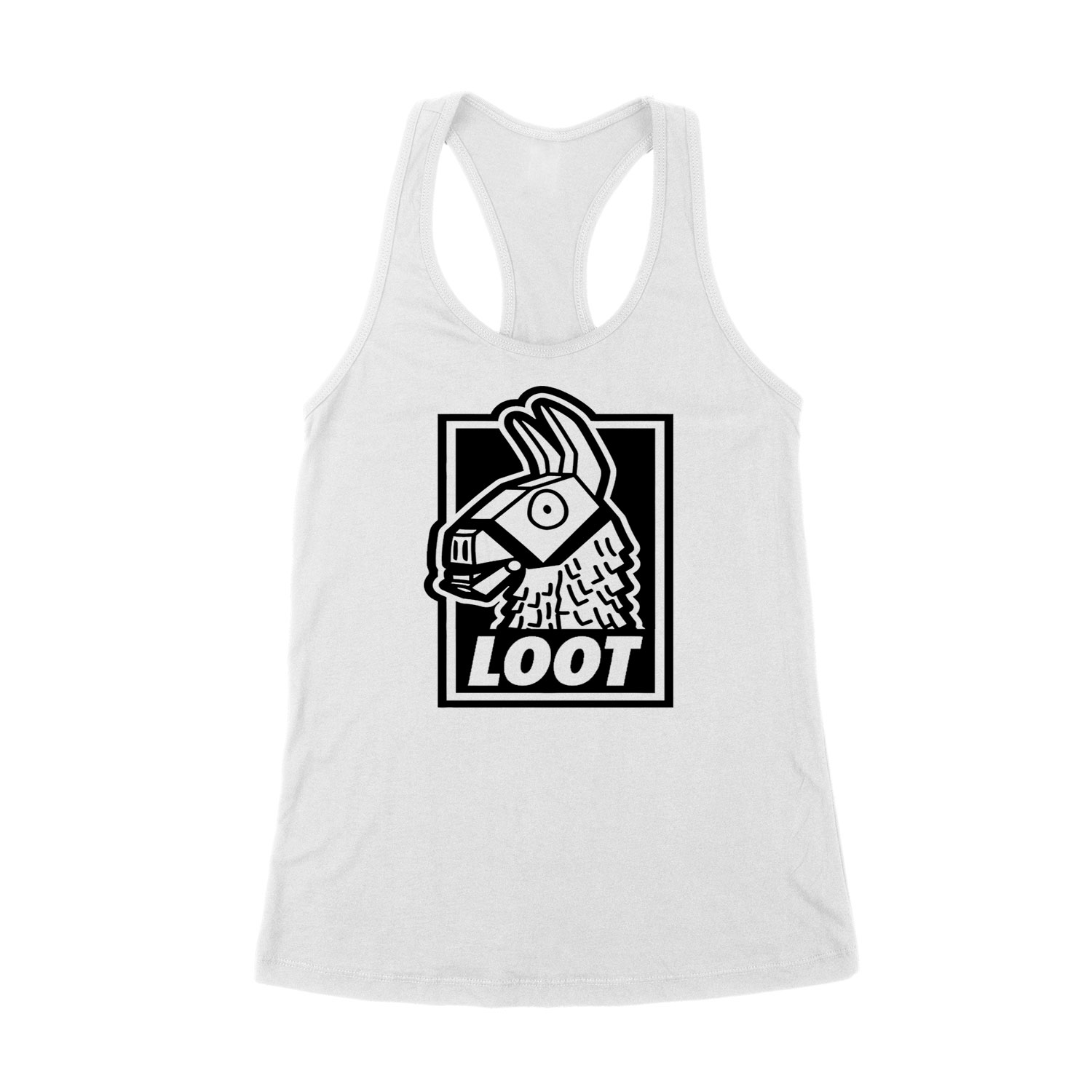 Fortnite loot láma Fehér Női Trikó