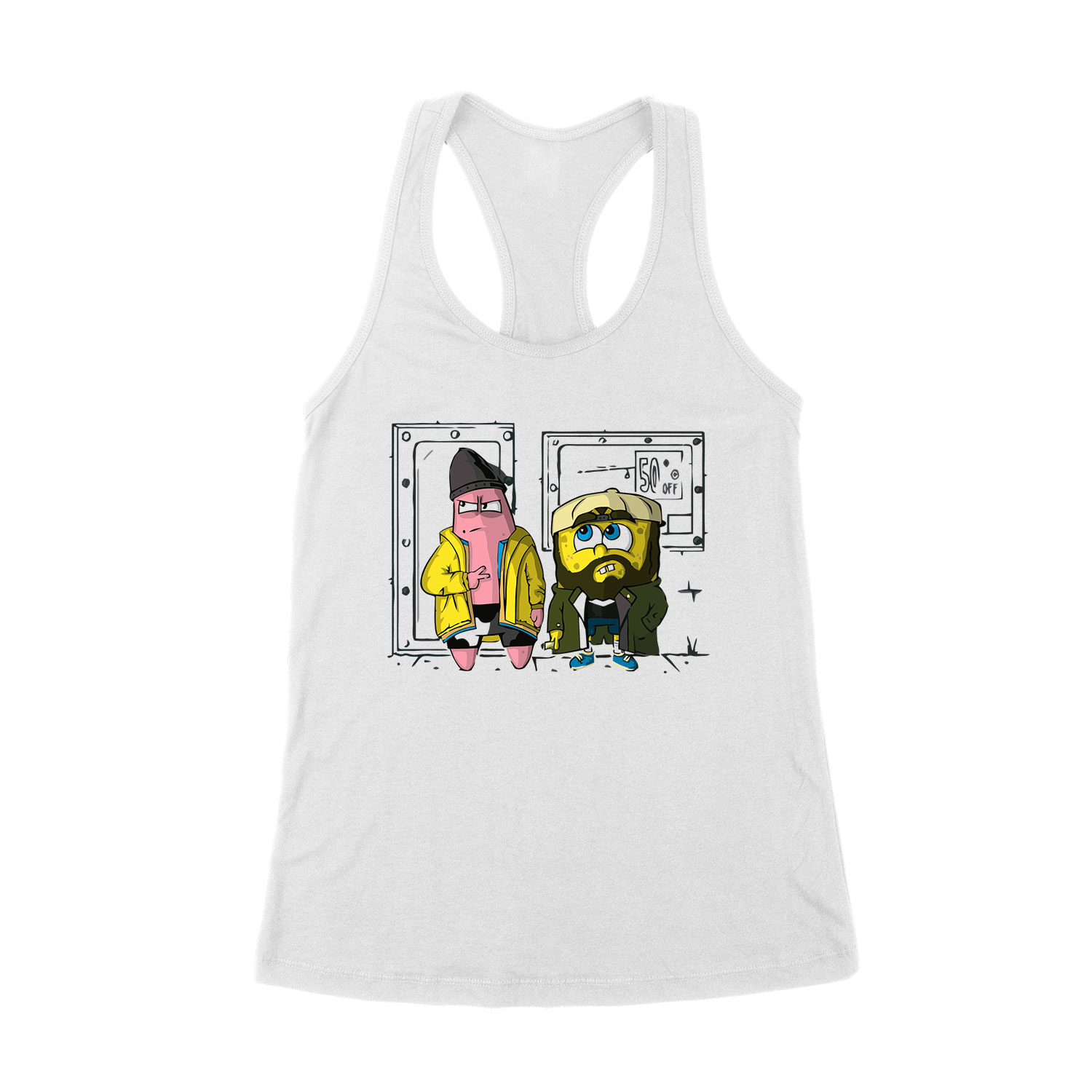 spongya bob jay és néma bob Fehér Női Trikó