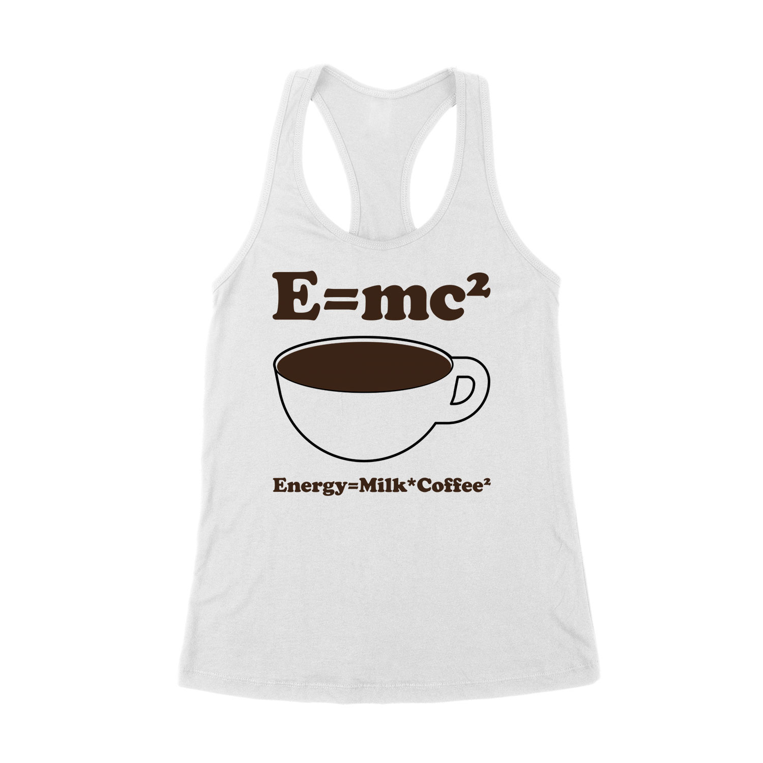 kávé emc 2 Fehér Női Trikó