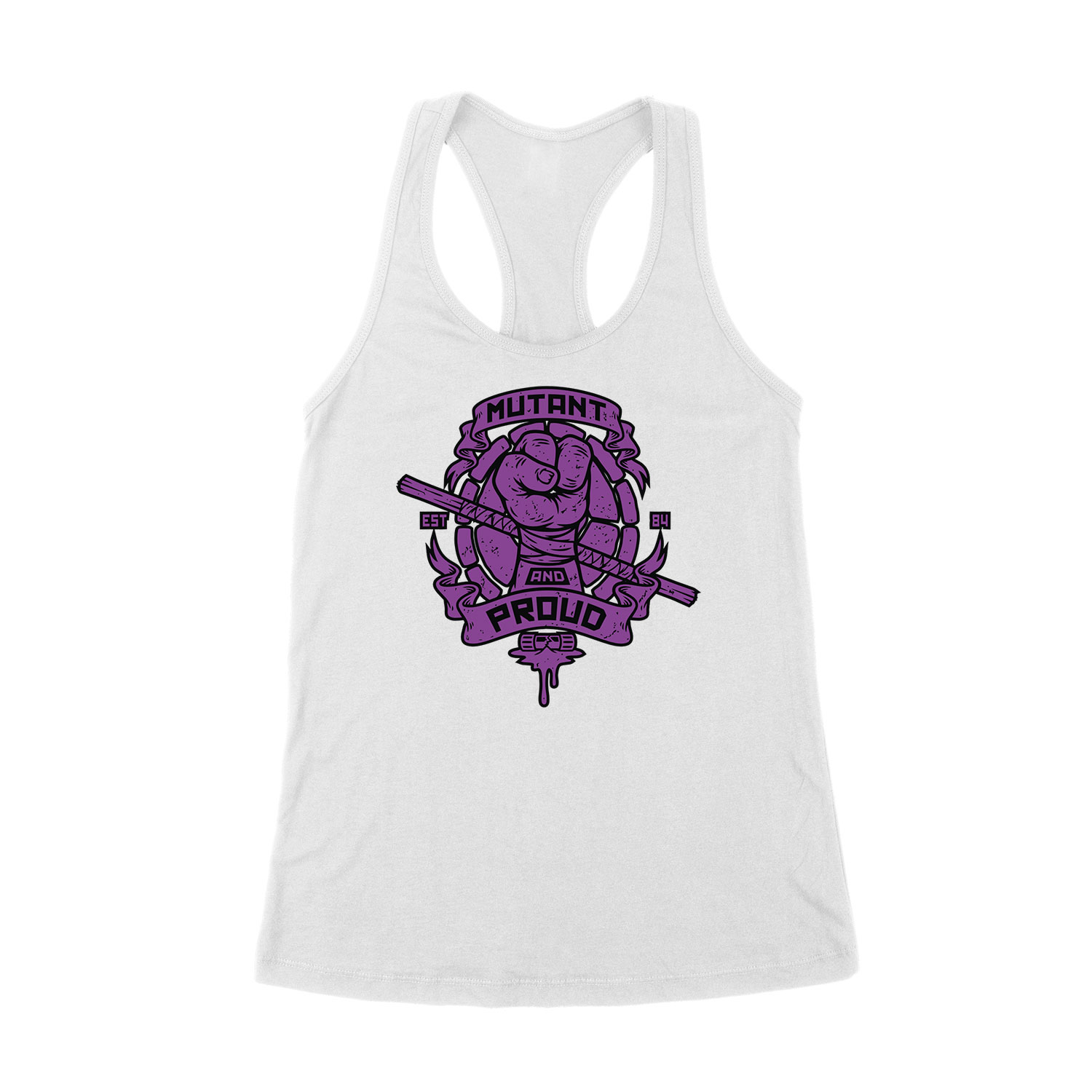 tini ninja teknőcök tmnt donatello Fehér Női Trikó