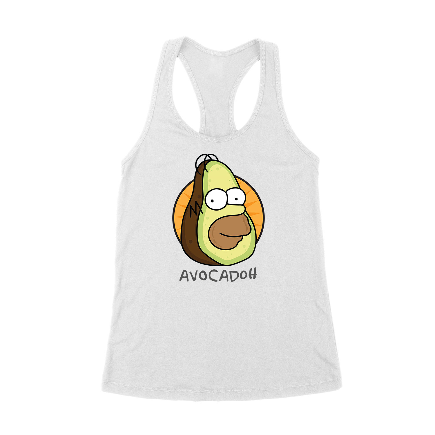 homer simpson avocadoh Fehér Női Trikó