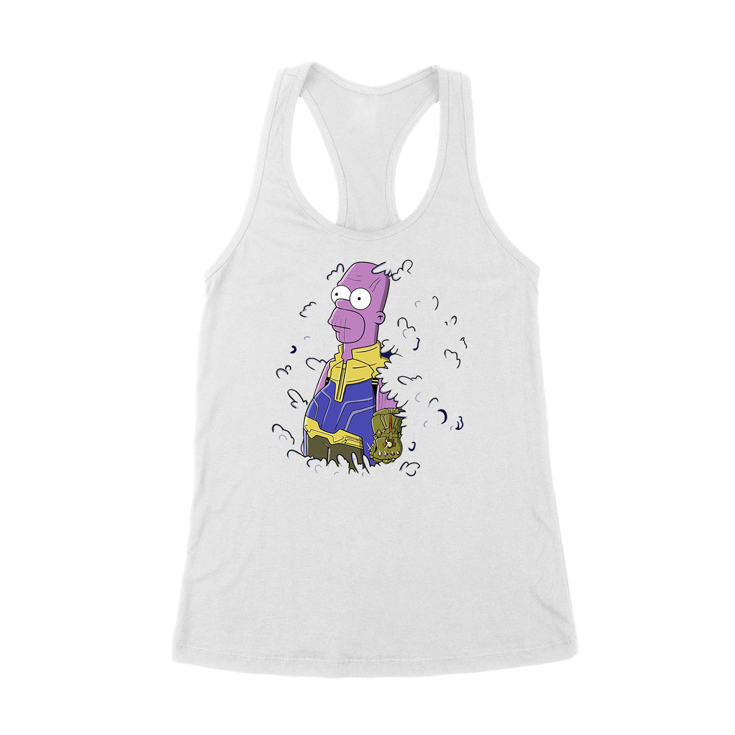 thanos homer simpson Fehér Női Trikó