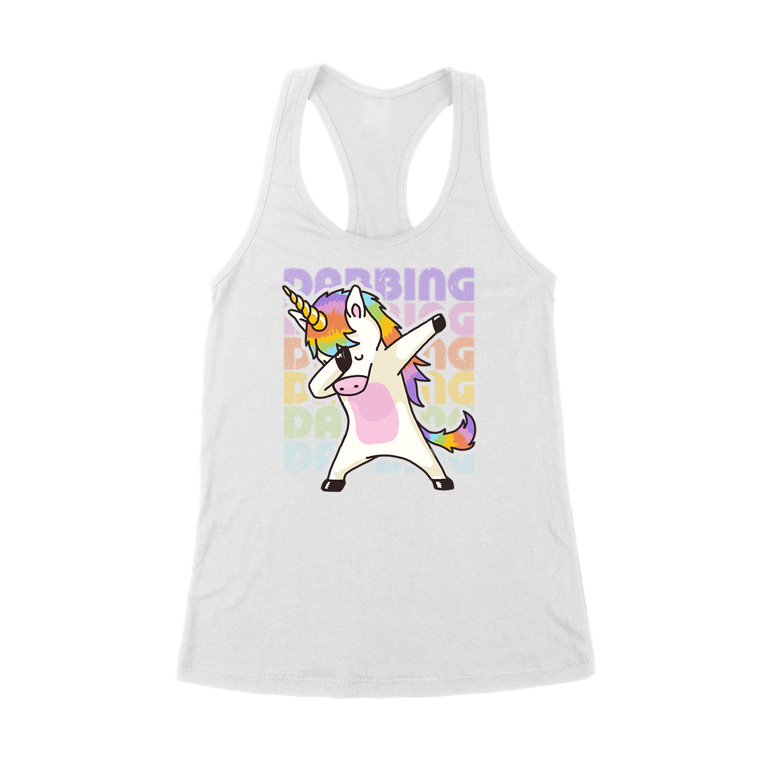dabbing unikornis unicorn Fehér Női Trikó