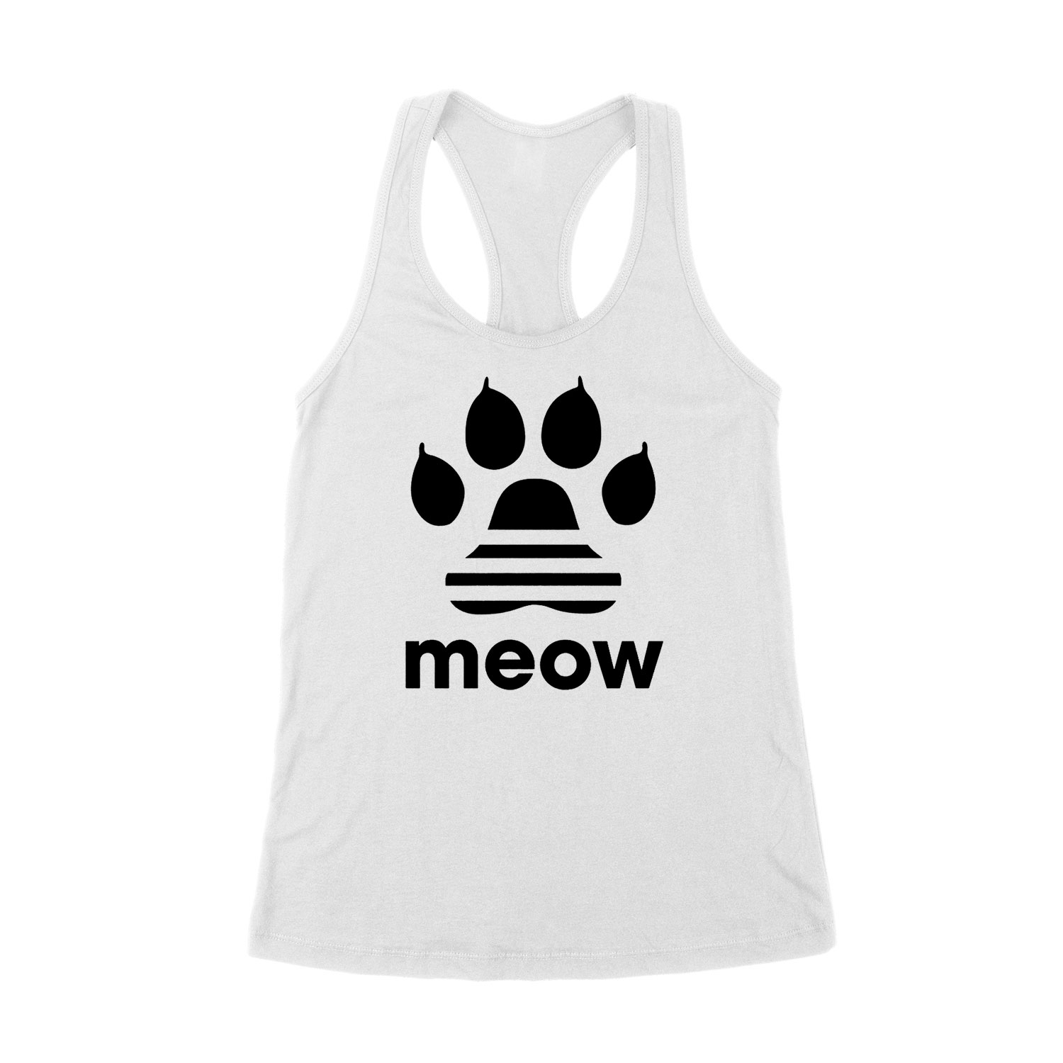 meow macskás cicás cica Fehér Női Trikó