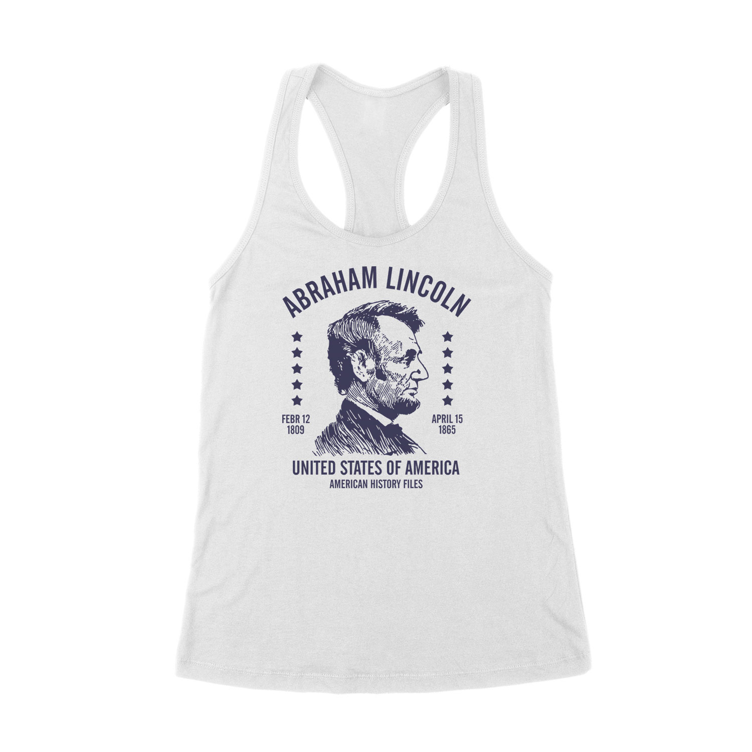 Abraham Lincoln Fehér Női Trikó