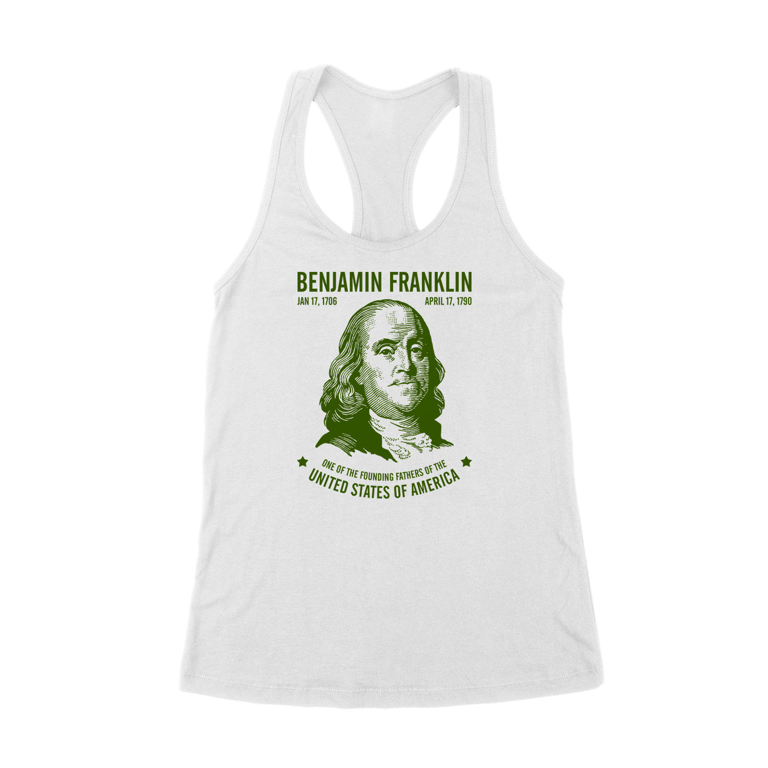 benjamin franklin Fehér Női Trikó