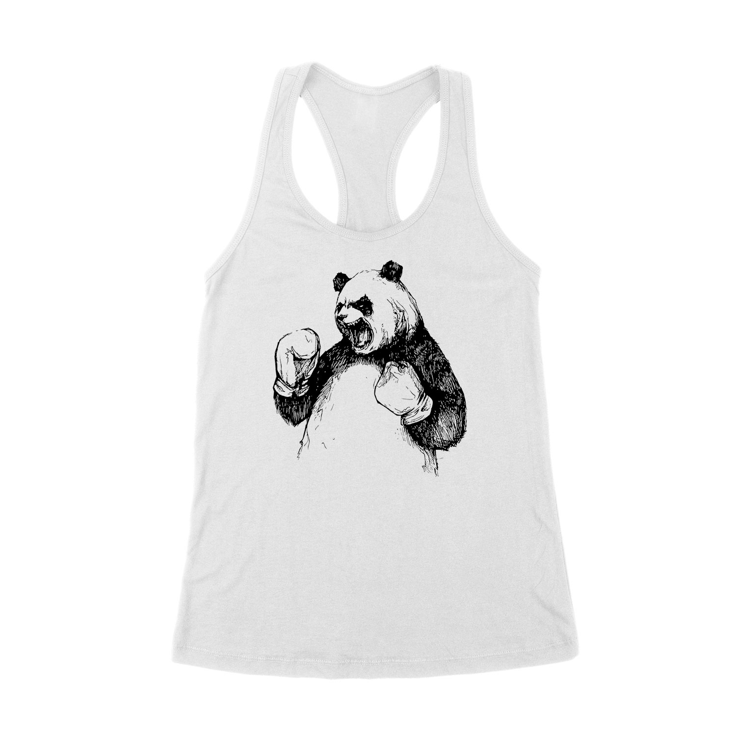 boxoló panda Fehér Női Trikó