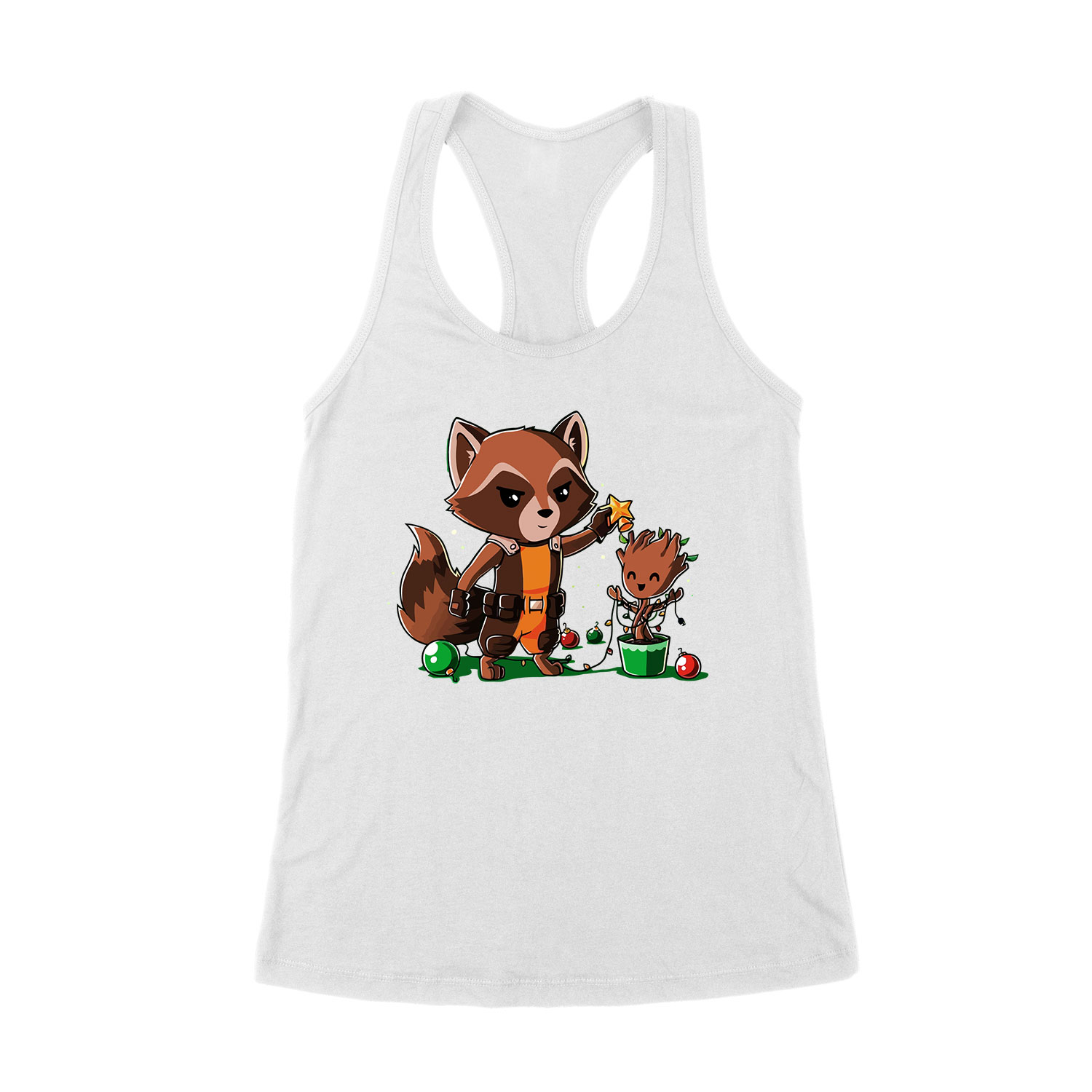 groot rocket raccoon Fehér Női Trikó