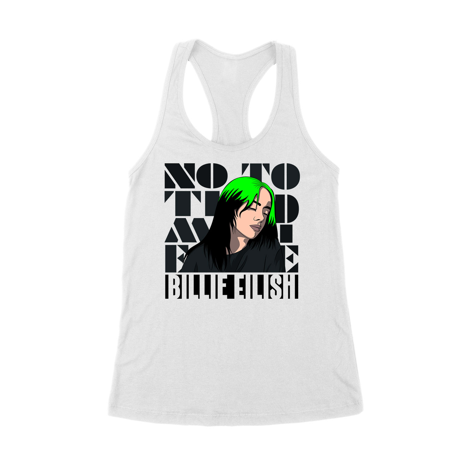 Billie Eilish Fehér Női Trikó