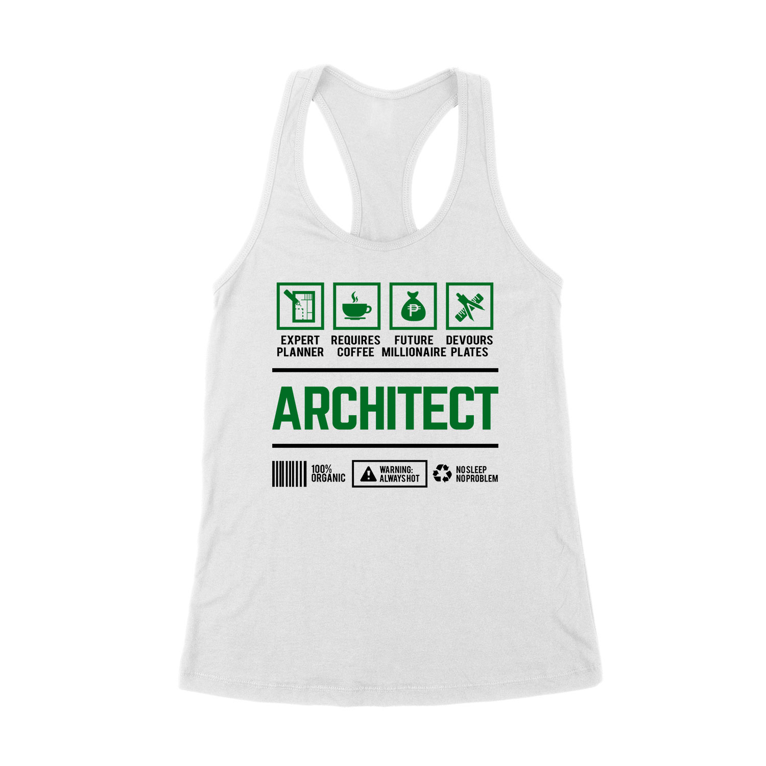 Építész építő architect Fehér Női Trikó
