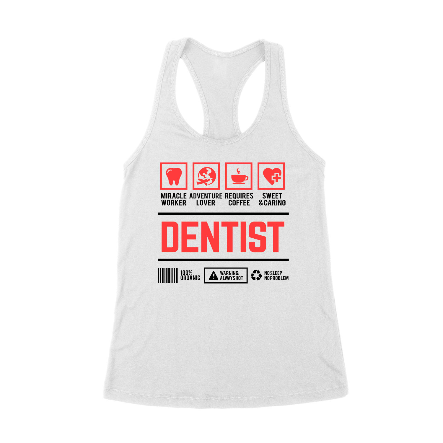 fogorvos fogászat dentist Fehér Női Trikó