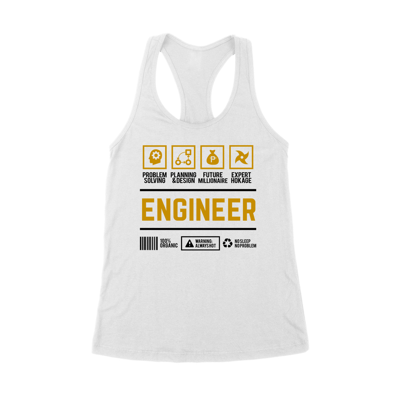 mérnök engineer Fehér Női Trikó