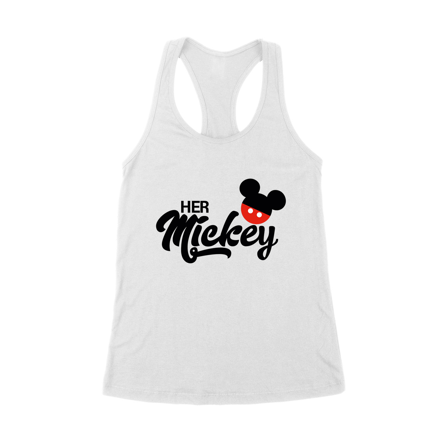 her mickey páros pároknak Fehér Női Trikó