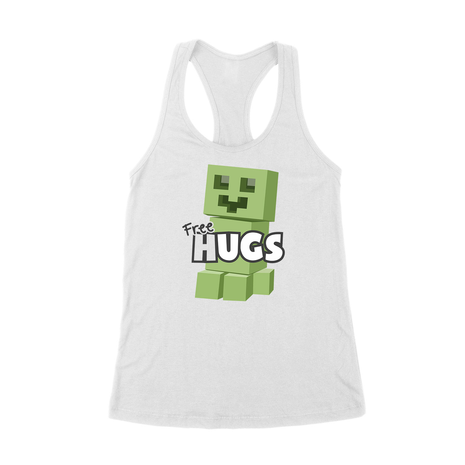 minecraft creeper Fehér Női Trikó