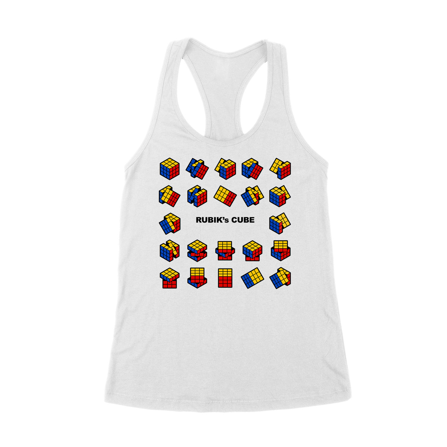 rubik kocka rubics cube Fehér Női Trikó