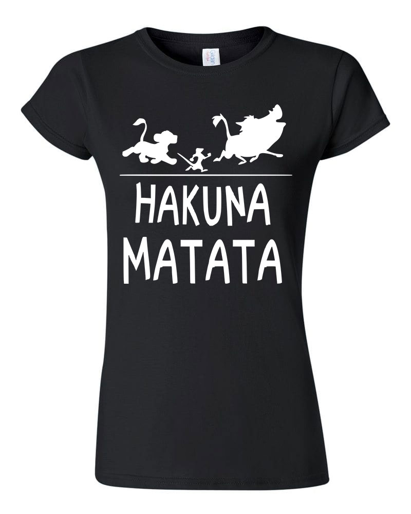 hakuna matata oroszlánkirály Fekete Női Póló