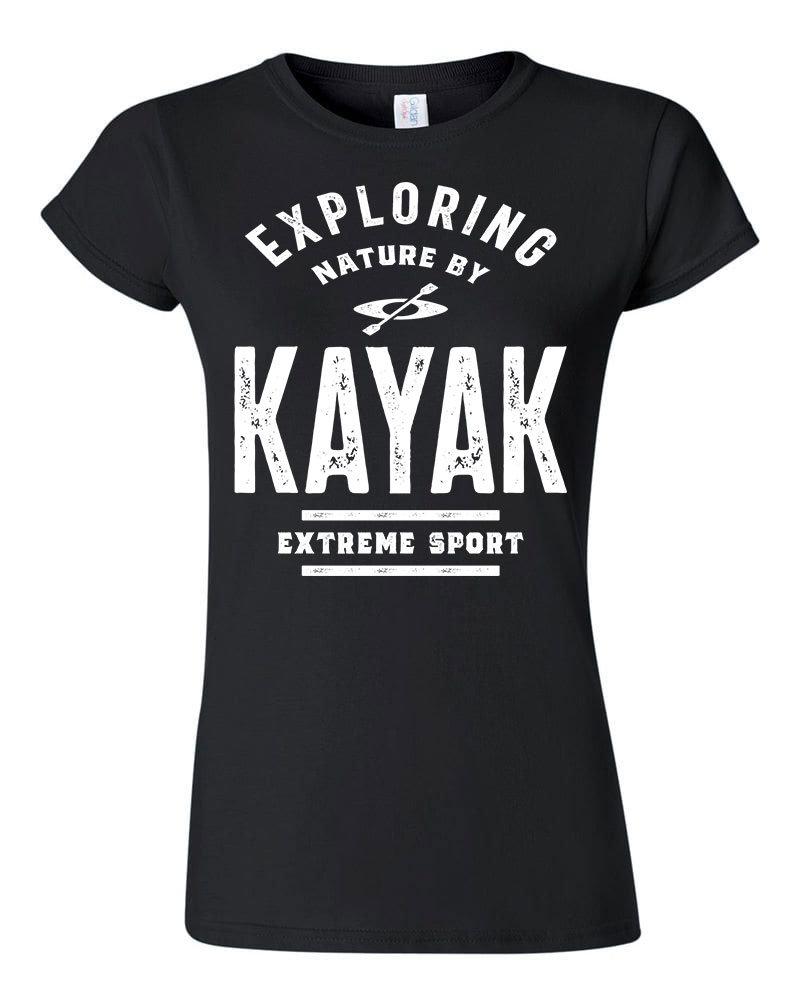 kajak kenu kayak Fekete Női Póló