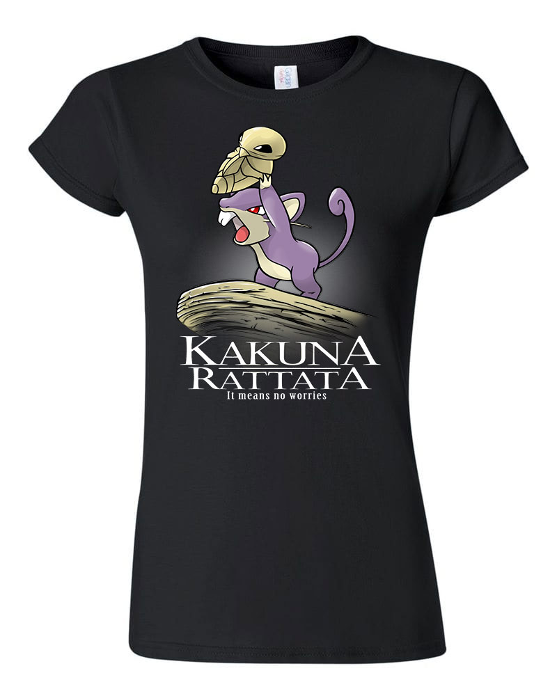 kakuna rattata pokemon  Fekete Női Póló