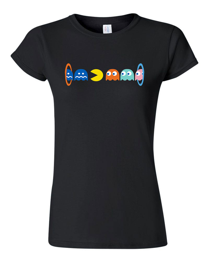 pac man pacman Fekete Női Póló