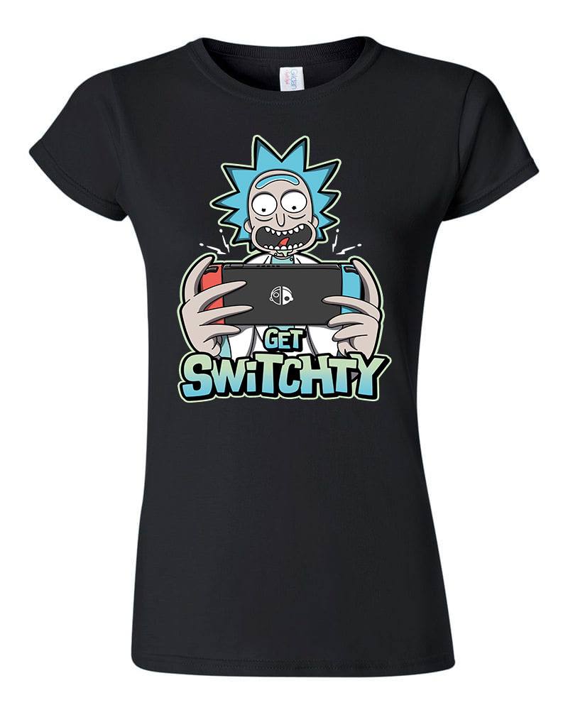 rick és morty Fekete Női Póló
