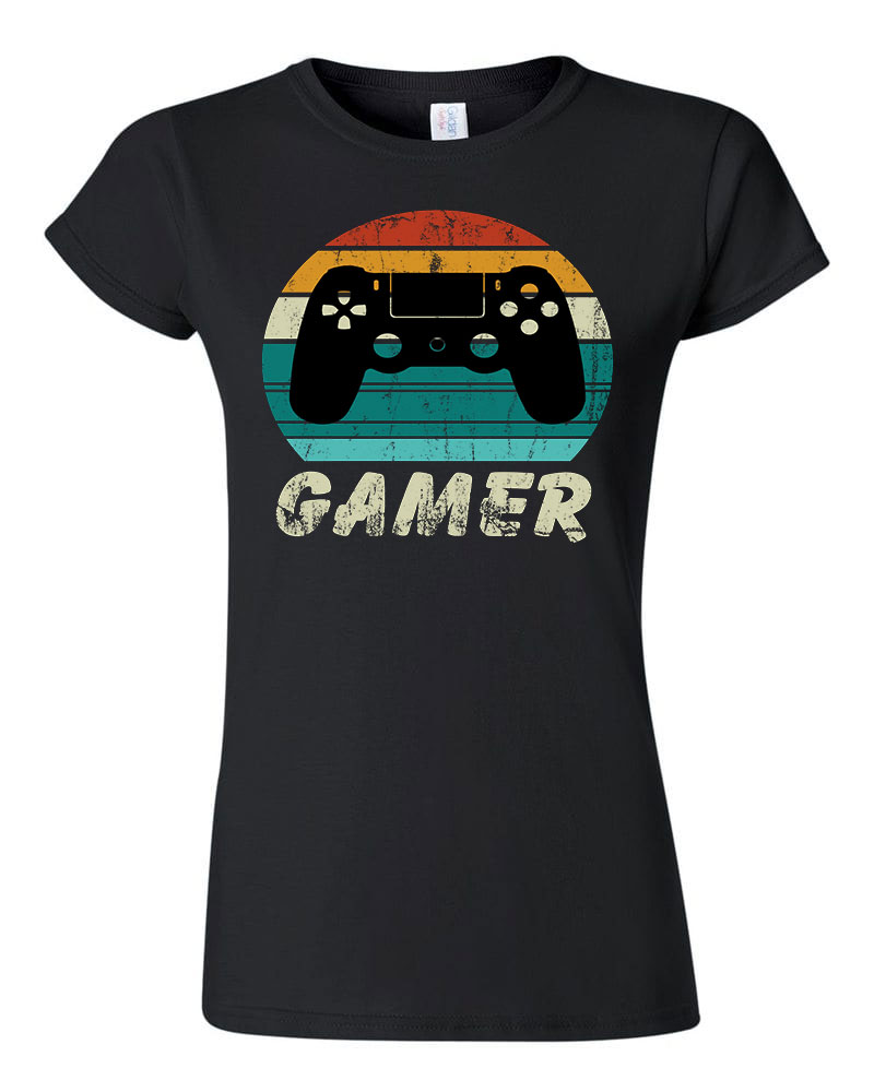 gamer Fekete Női Póló
