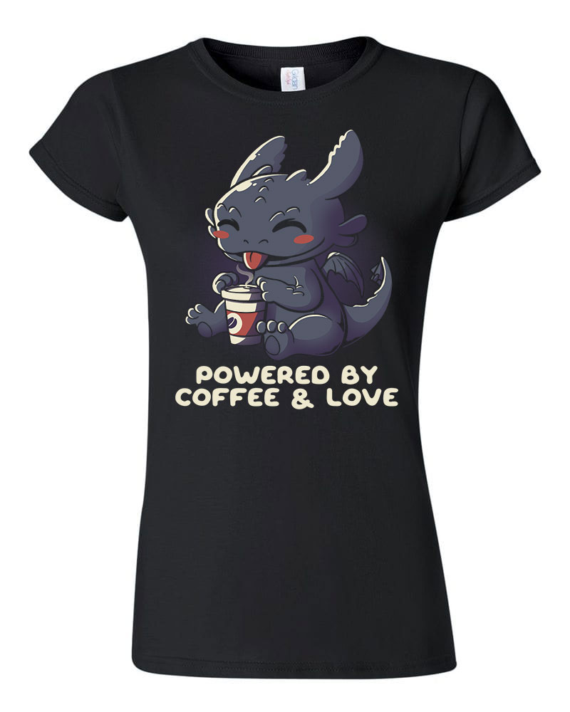 kávé coffee Fekete Női Póló