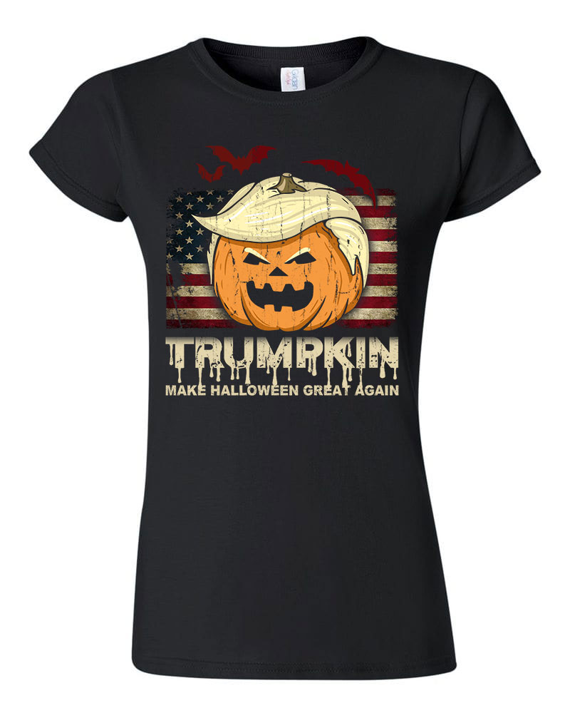 halloween tök donald trump Fekete Női Póló