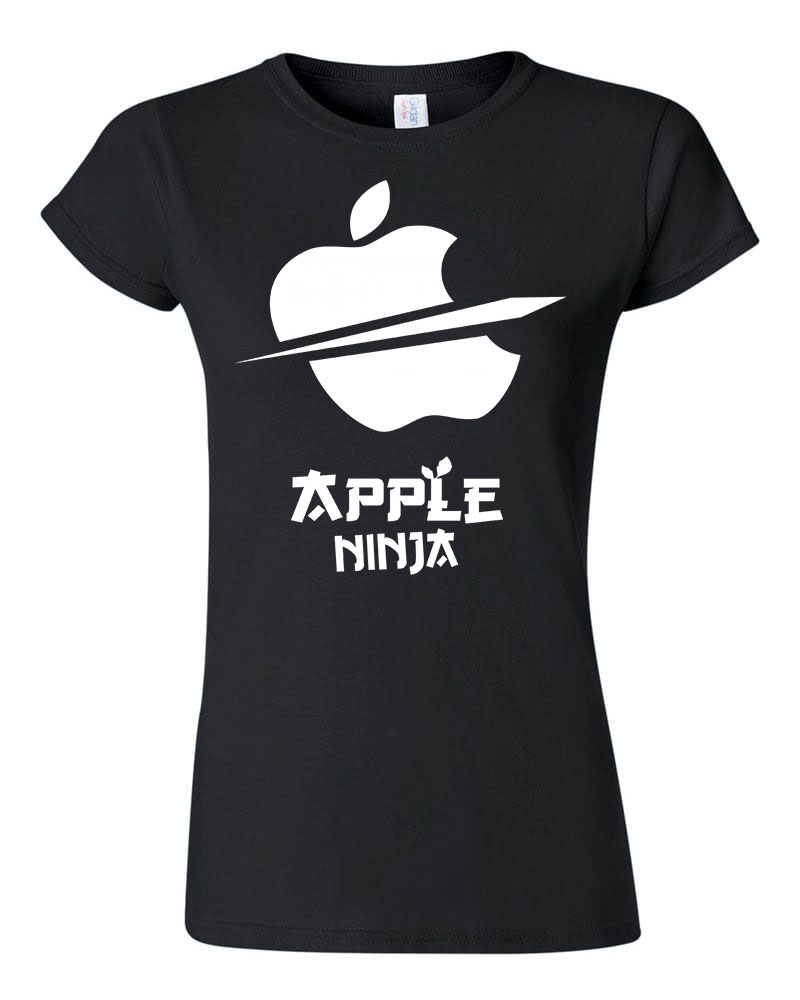 apple ninja Fekete Női Póló