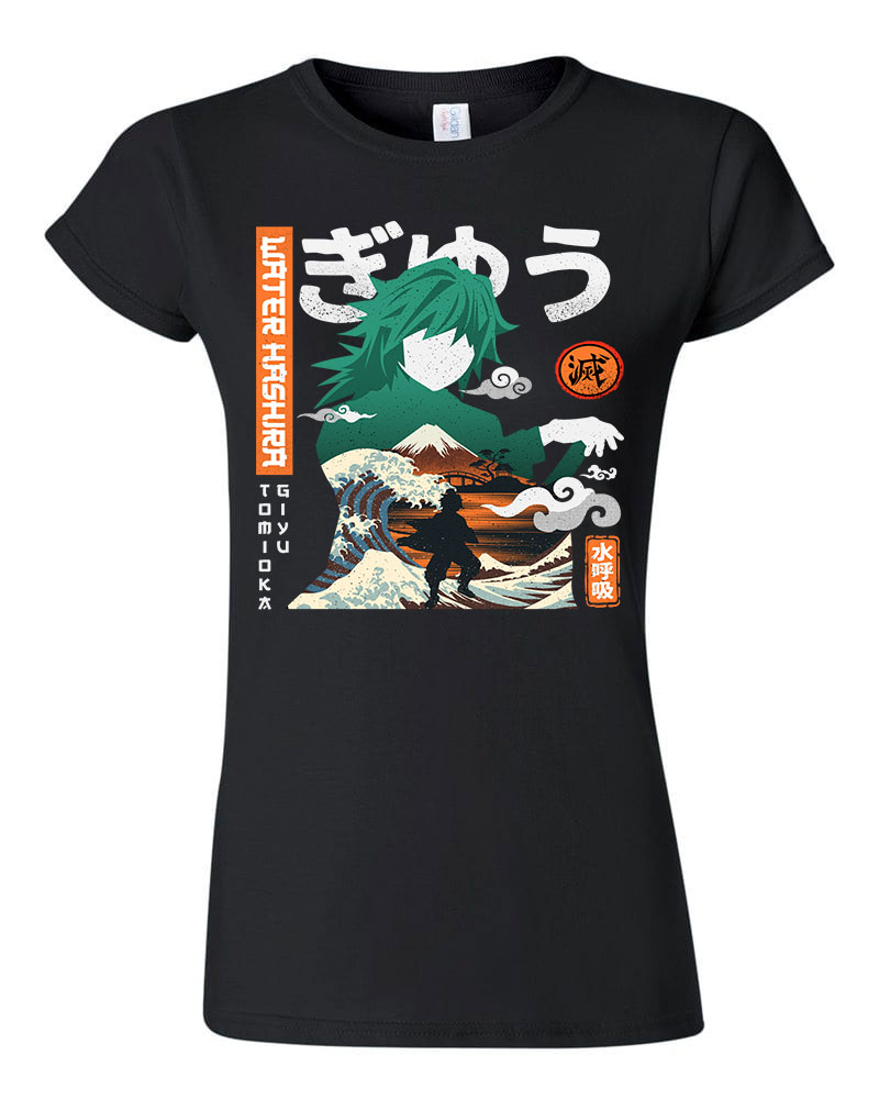 demon slayer tomioka Fekete Női Póló