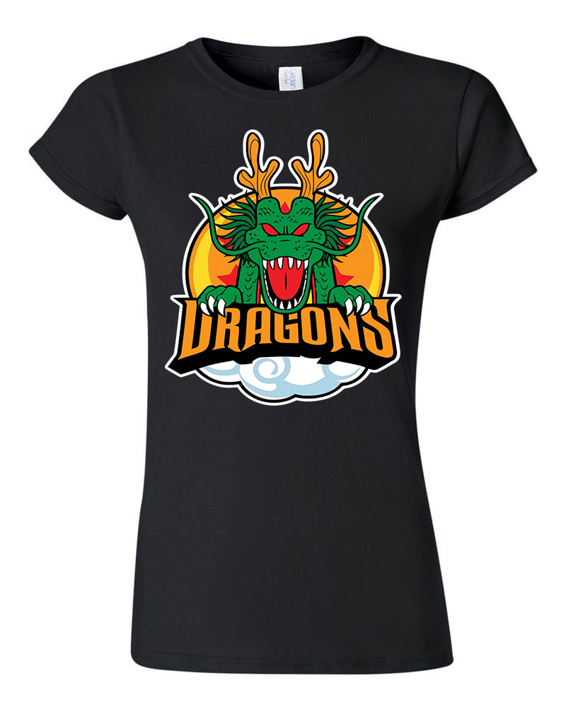 Dragons dragon ball shenlong Fekete Női Póló