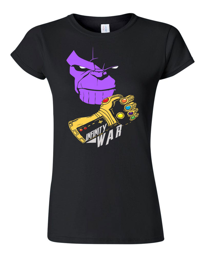 thanos avengers bosszúállók Fekete Női Póló