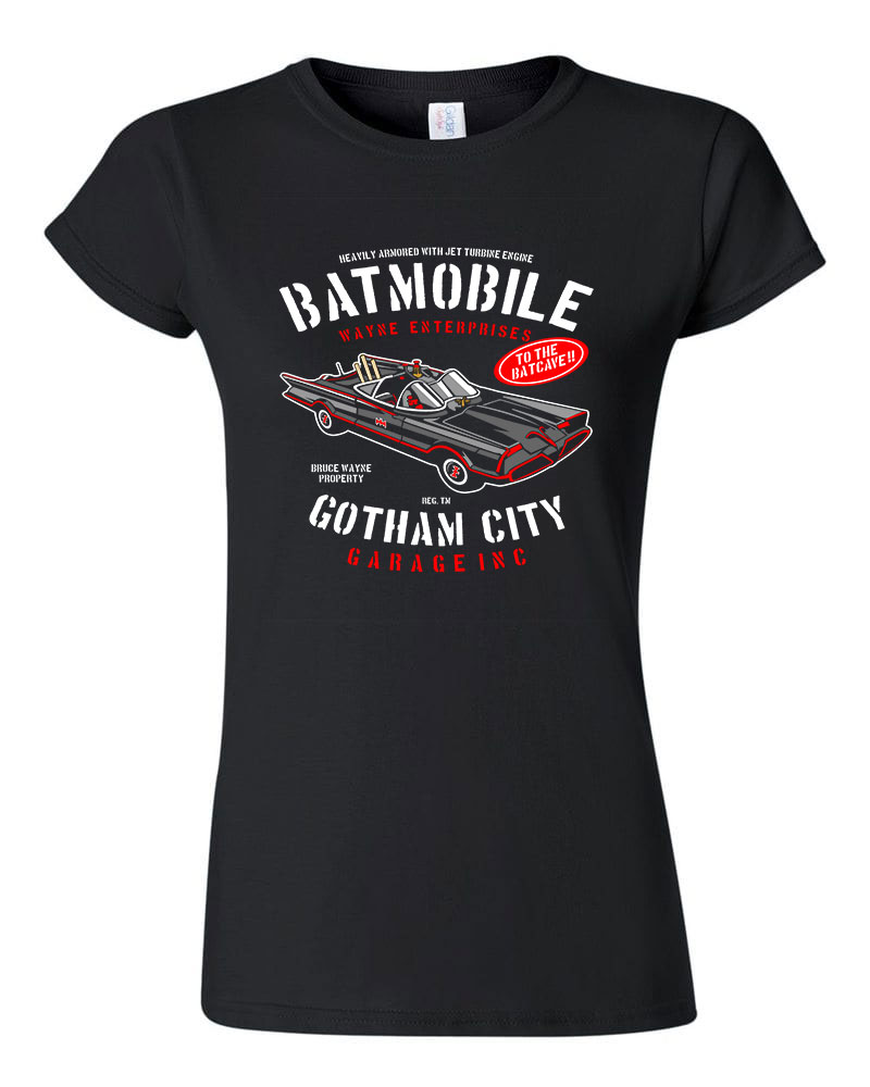 batman batmobile Fekete Női Póló