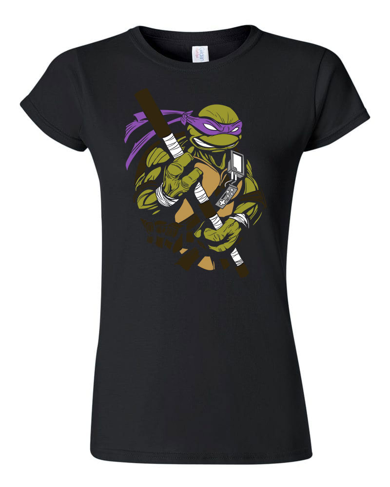 donatello tini ninja teknőcök tmnt Fekete Női Póló