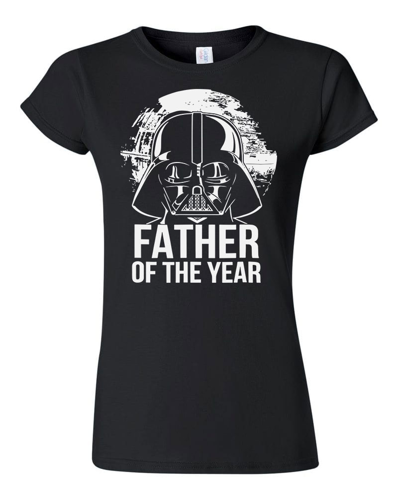 darth vader apa apáknak apák napja Fekete Női Póló
