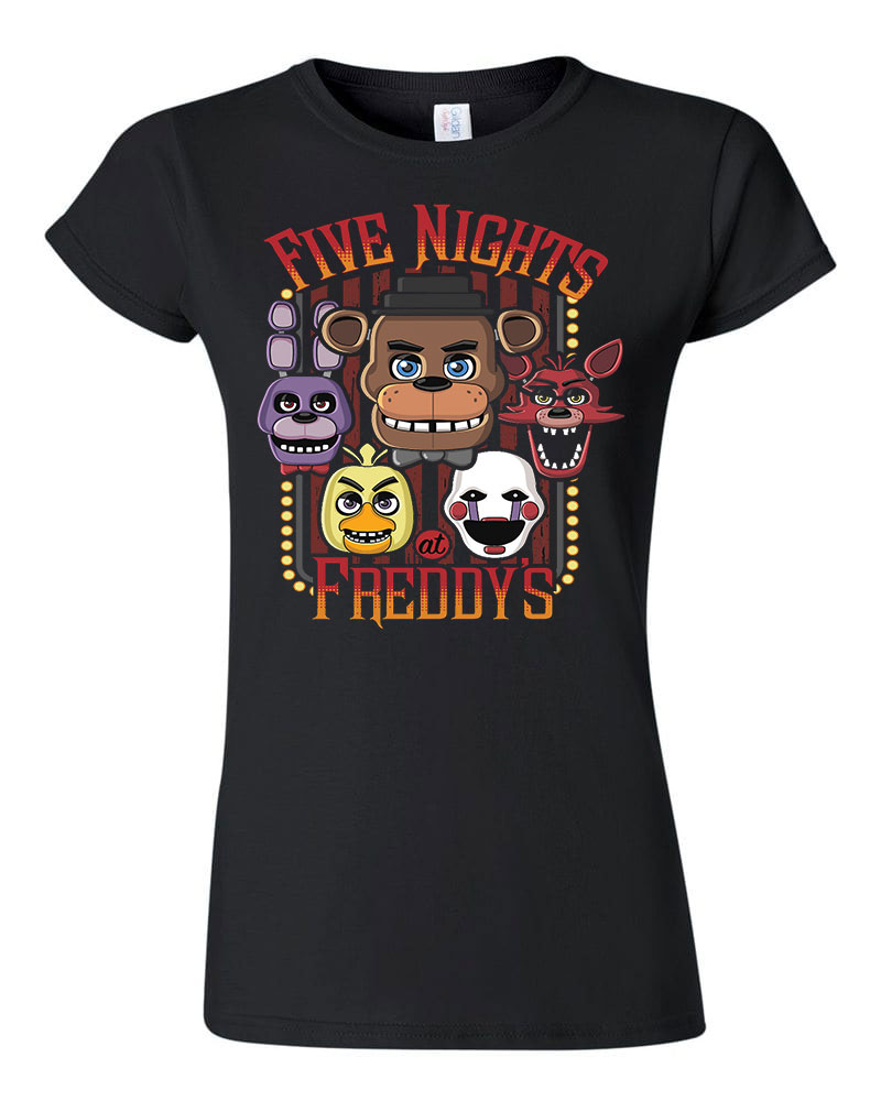 five nights at freddy's Fekete Női Póló