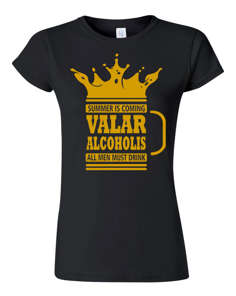 sör alkohol alcohol Fekete Női Póló
