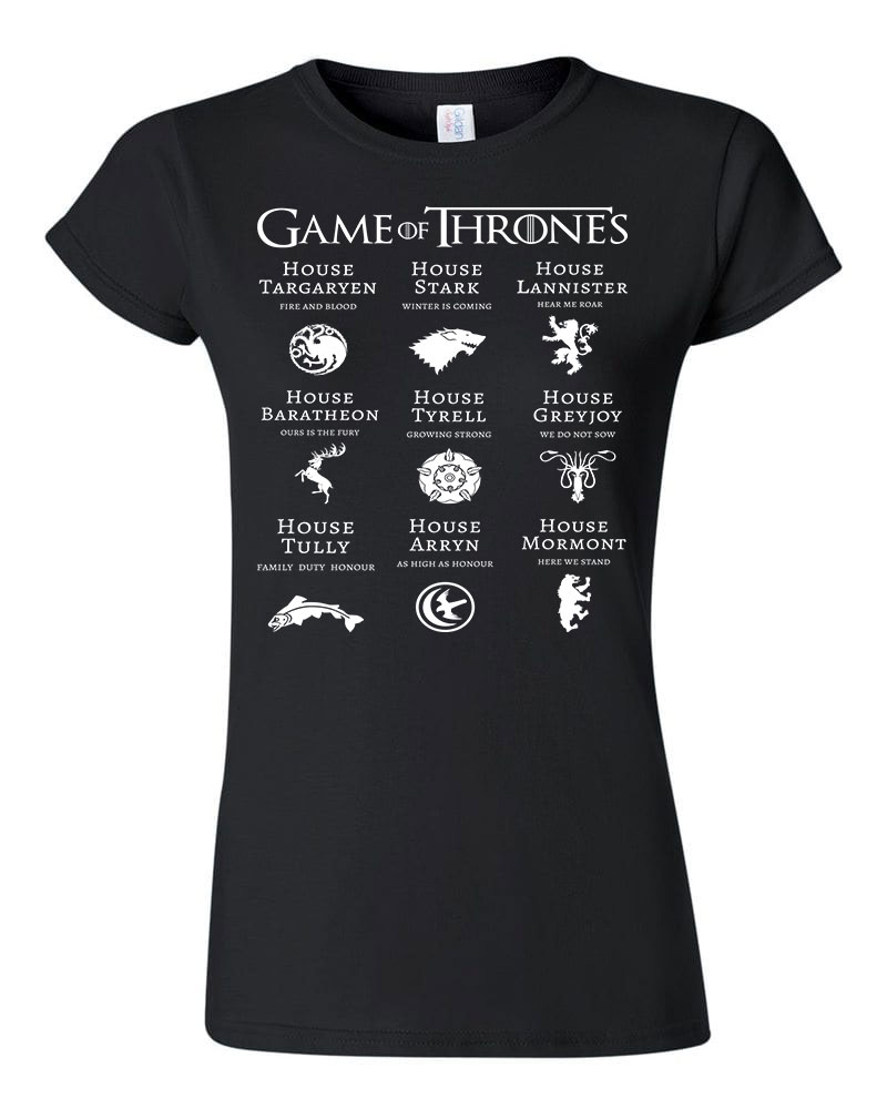 trónok harca game of thrones Fekete Női Póló