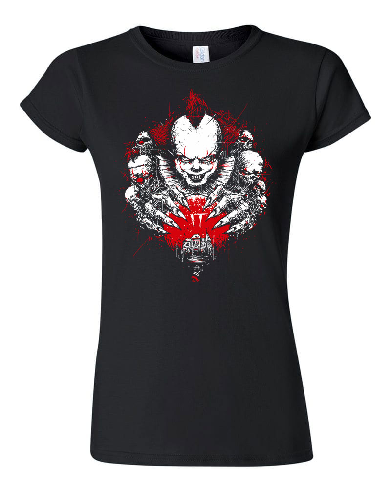 pennywise stephen king at it Fekete Női Póló