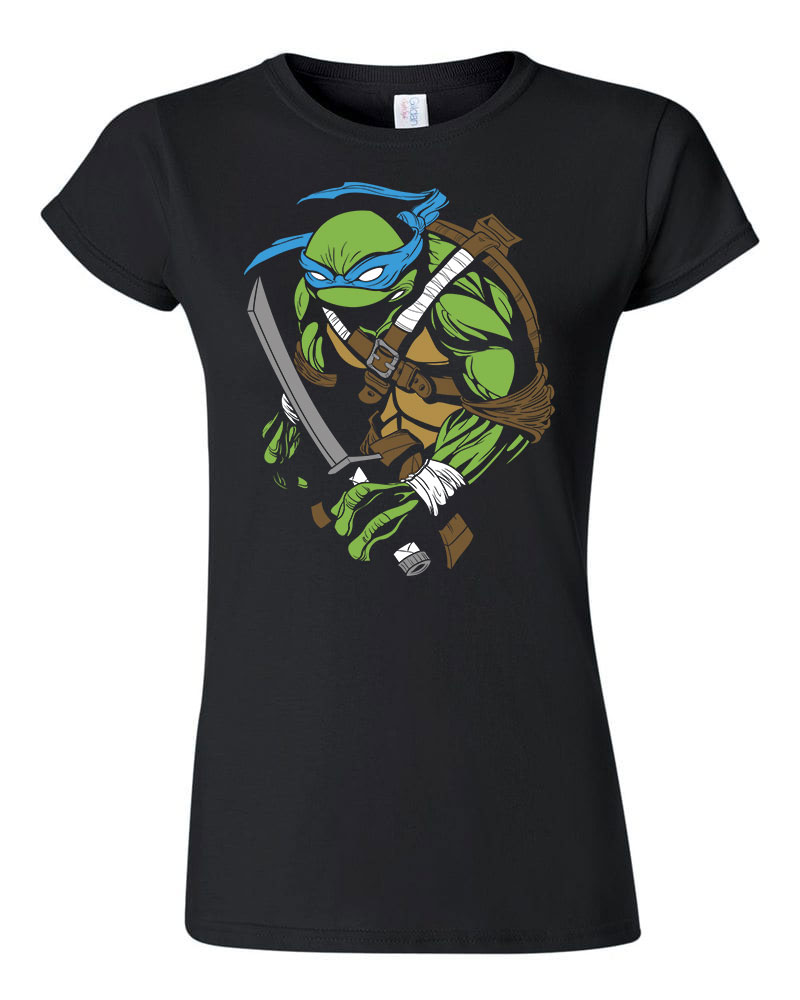 leonardo tini ninja teknőcök tmnt Fekete Női Póló
