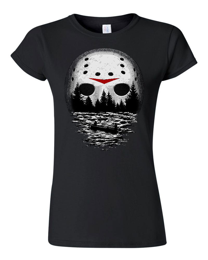 péntek 13 friday 13 jason horror Fekete Női Póló