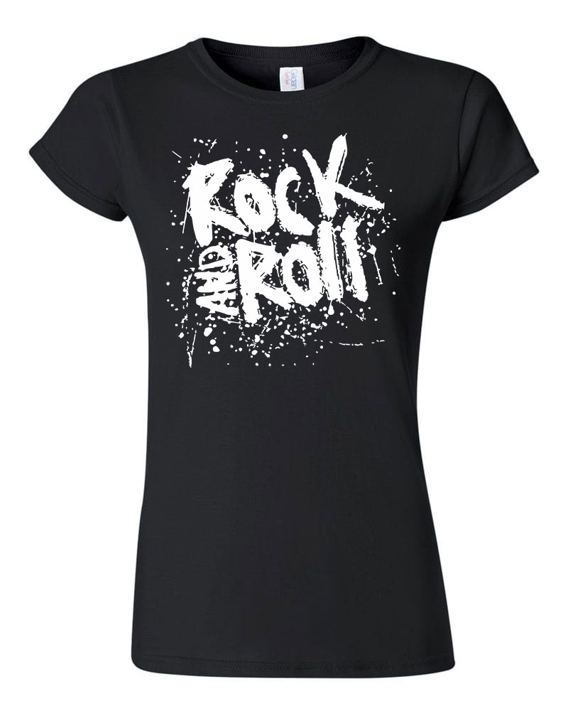rock n roll Fekete Női Póló