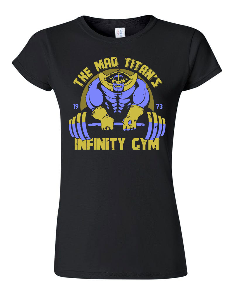 edzés kondi gym thanos Fekete Női Póló