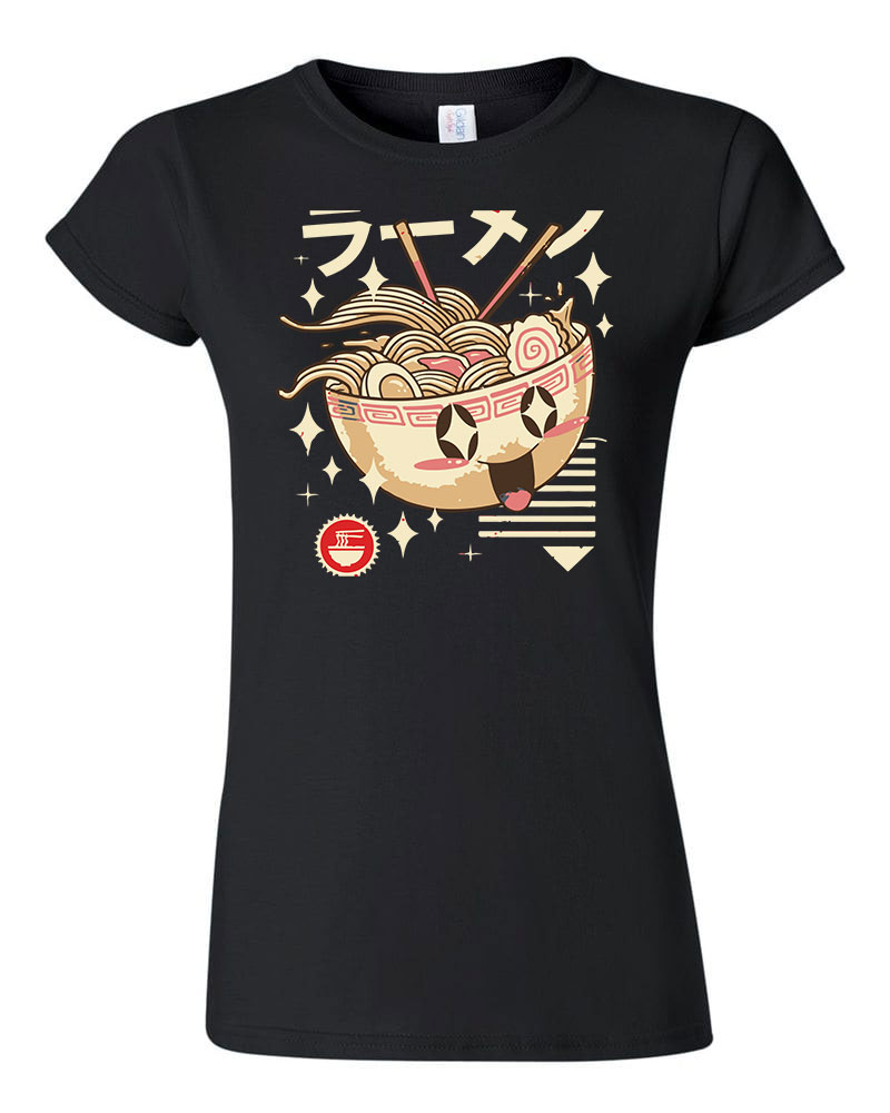 japán ramen Fekete Női Póló