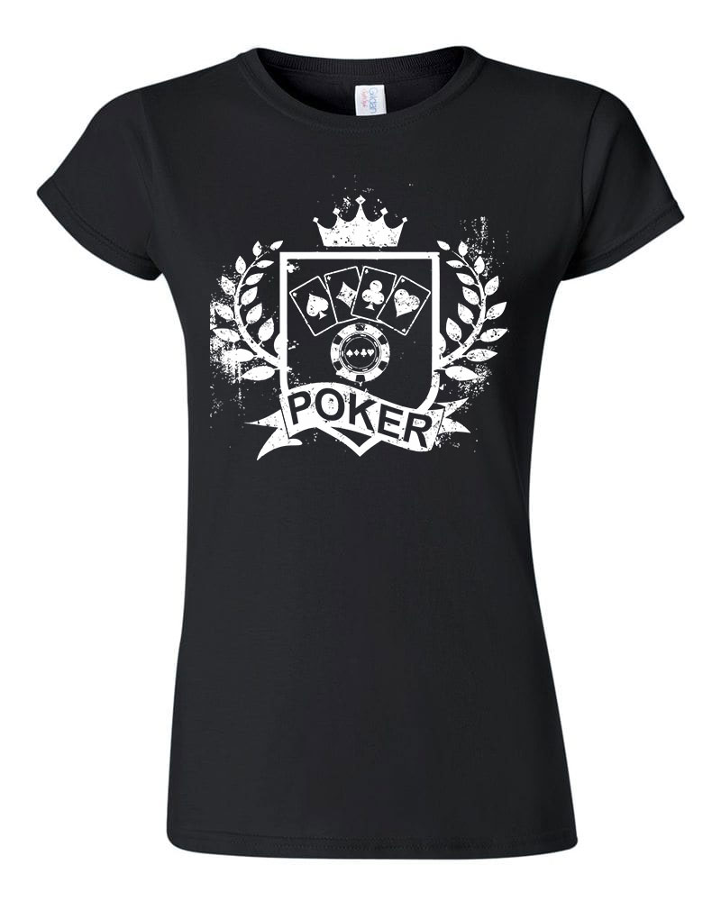 poker Fekete Női Póló