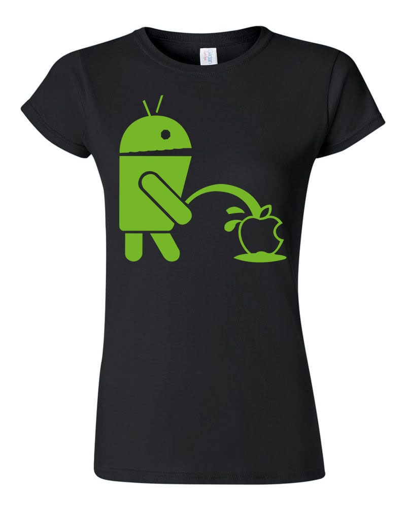 android humor Fekete Női Póló