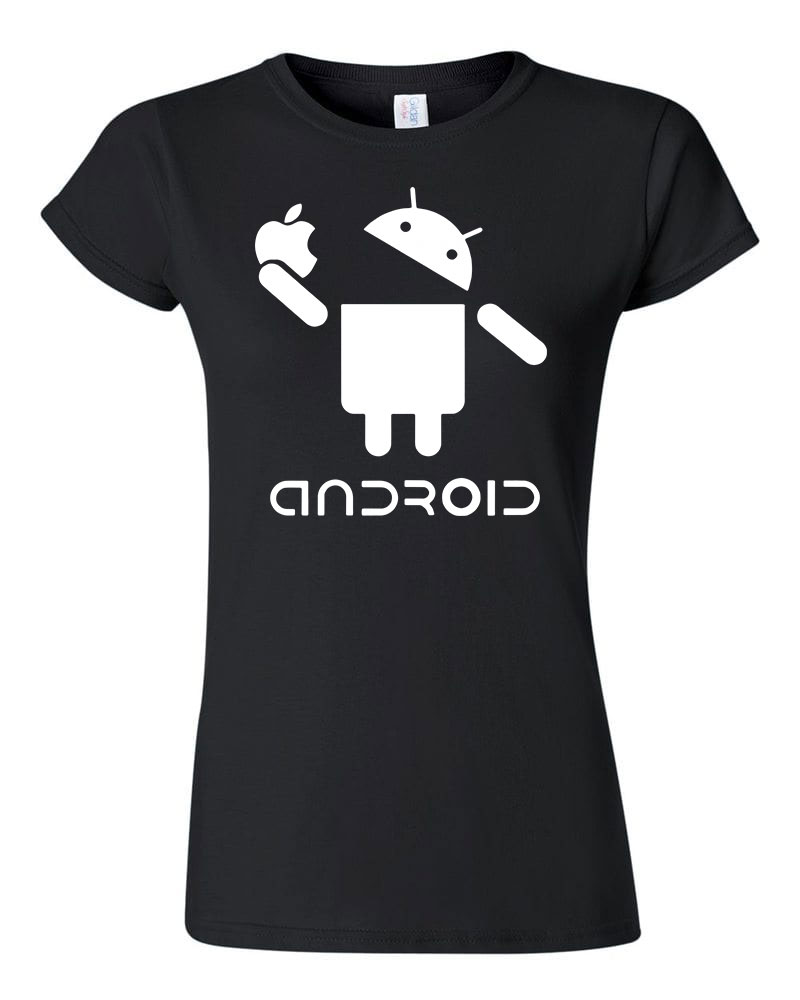 android humor Fekete Női Póló