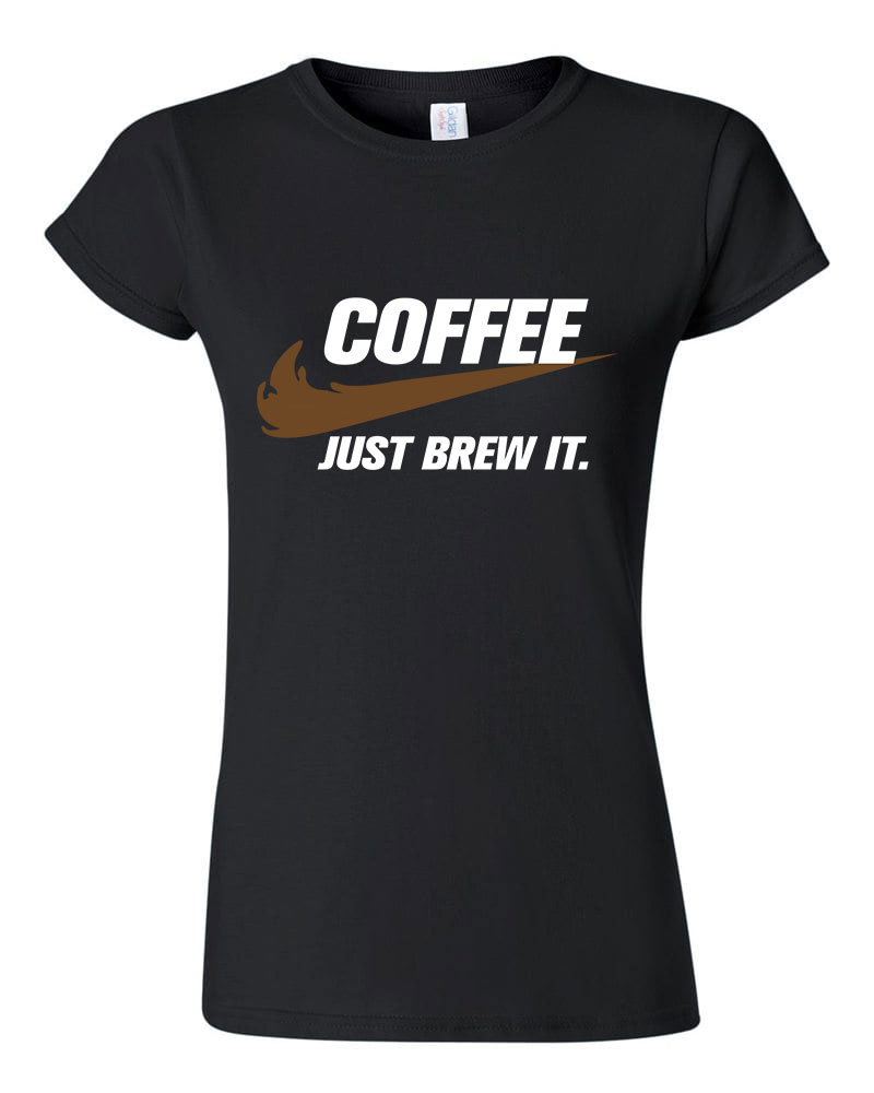 kávé coffee  Fekete Női Póló