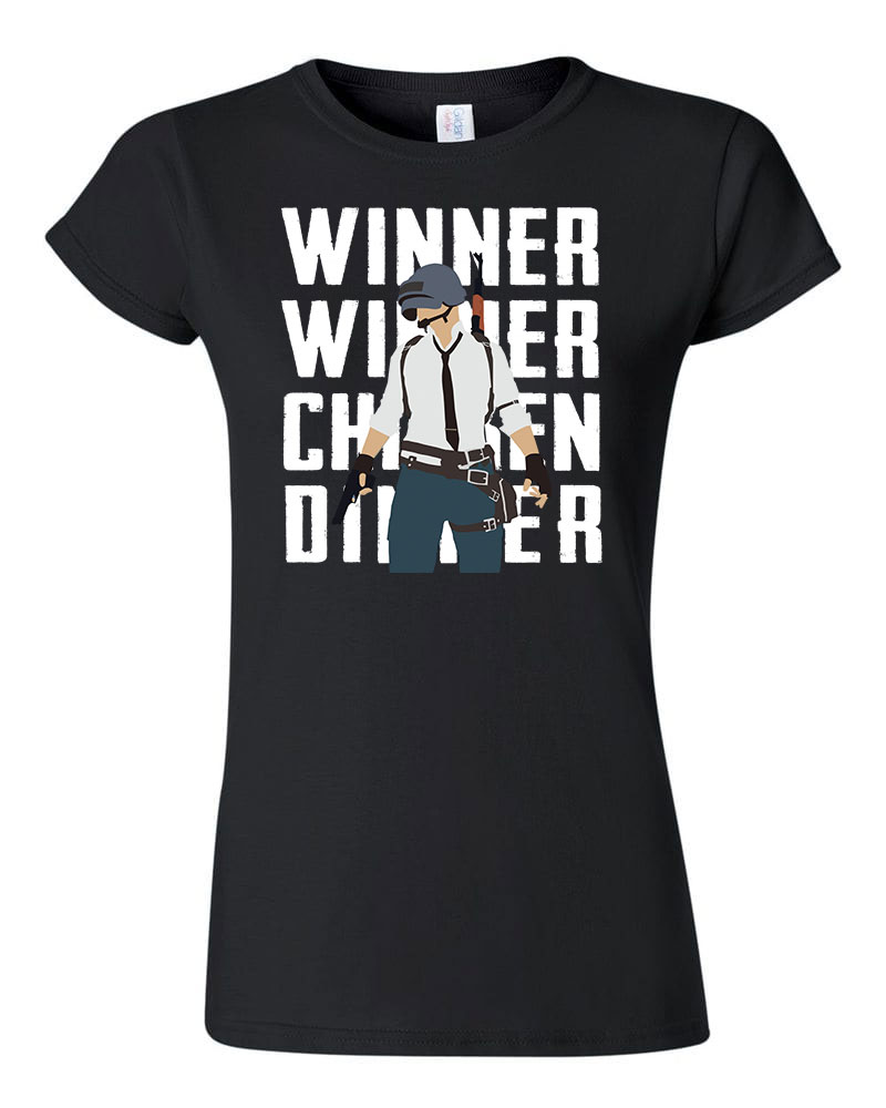 pubg winner winner chiken dinner Fekete Női Póló