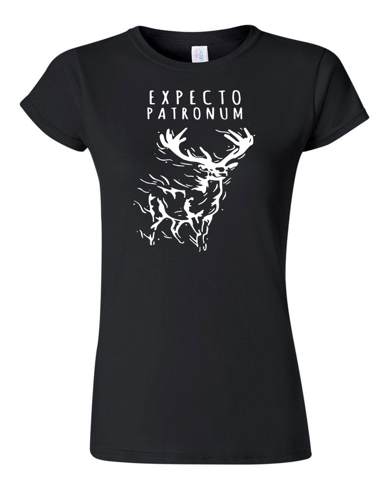 expecto patronum harry potter szarvas Fekete Női Póló